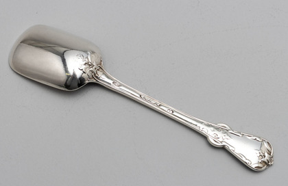 Rare Tudor Pattern Victorian Silver Sugar Spoon - Diamond Registration Mark